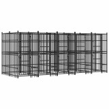 Cumpara ieftin Padoc pentru caini de exterior, 9,22 m&sup2;, otel