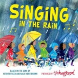 Singing in the Rain - Carte ilustrată clasică Broadway, poveste vizuală cu scene colorate și versuri cunoscute, ideală pentru copii, cadou.