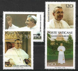 B0760 - Vatican 1978 - Papa 4v. neuzat ,perfecta stare, Nestampilat
