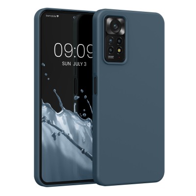 Husa Kwmobile pentru Xiaomi Redmi Note 11 Pro/Redmi Note 11 Pro 5G, Silicon, Albastru, 57373.202 foto