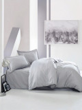 Lenjerie de pat pentru o persoana Single XXL (DE), Elegant - Grey, Cotton Box, Bumbac Satinat