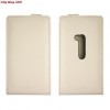 Husa Piele Nokia Lumia 920 Slim Flip Alb Mat, Protectie Premium