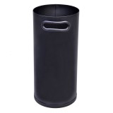Suport depozitare unelte pentru semineu, 15 x 35 cm, Negru