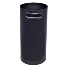 Suport depozitare unelte pentru semineu, 15 x 35 cm, Negru