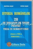 Istoria Romanilor - Cristina Lesan, Petru Lesan, Editura Taida, Iasi, 2008, 71 pagini, ISBN 978-973-7669-95-7