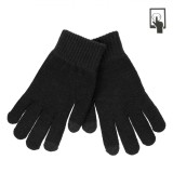Mănuși Tricotate pentru Ecrane Tactile, Bărbați, Negru, 1 Pereche, Oem