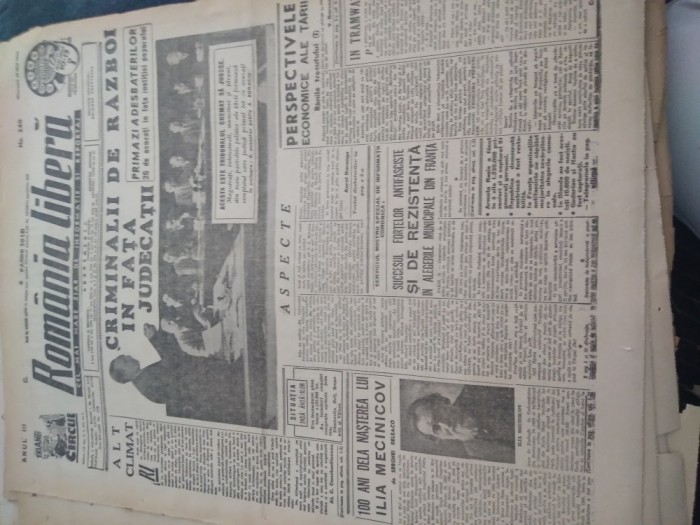 ZIAR ROMANIA LIBERA 16 MAI 1945