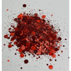 Chunky Glitter Light Red