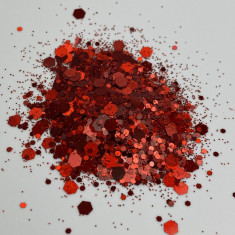 Chunky Glitter Light Red