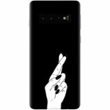 Husa silicon pentru Samsung Galaxy S10, Finger Cross