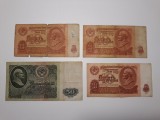 BANCNOTE RUSIA / URSS - 10 RUBLE 1961 3 BUC - 25 RUBLE 1961 1 BUC - LOT 9