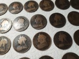 Lot vintage de 25 monede de 1 penny 1896