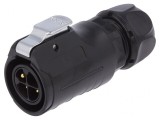 Conector Circular Mufă 4 PIN Aurit 20A
