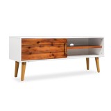 Comodă TV Lemn masiv de salc&acirc;m 120x35x45 cm