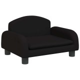 Cumpara ieftin Pat de caini, negru, 50x40x30 cm, textil