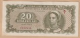 (1) BANCNOTA ROMANIA - 20 LEI 1950 (15 IUNIE 1950), TARANCUTA, STARE AUNC, MAI RARA