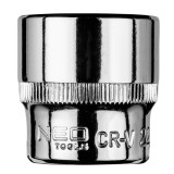Tubulara hexagonala 3/8 22 mm din otel CrV, profesionala, NEO