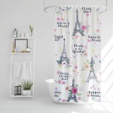 Cumpara ieftin Perdea de duș - model Turnul Eiffel - 180 x 180 cm