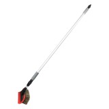 Perie telescopica cu flux de apa pentru spalare auto 1240 cm AMiO, maner aluminiu, perie 25,5 cm, pentru autoturisme, autoutilitare, camper si