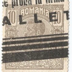 *Romania, Lot 476 cu 1 timbru fiscal general, 1922, oblit.