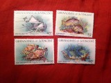 Serie Grenadine of St.Vincent 1984 Fauna Marina , 4 valori, Nestampilat