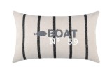 Perna Decorativa Pampelonne 30x50cm, Culoare Alb/Negru, 100% Bumbac
