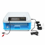 Incubator automat 36 oua 35W, 12V-220V, rotire automata, ovoscop LED, control temperatura, umiditate, afisaj digital, alarma