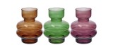 Cumpara ieftin Set 3 vaze flori sticla multicolora 16 x 19 cm
