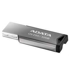 MEMORIE USB 2.0 ADATA 32 GB, clasica, carcasa metalica,argintiu, AUV250-32G-RBK