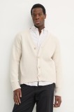 BOSS cardigan din amestec de l&acirc;nă culoarea bej, 50531158