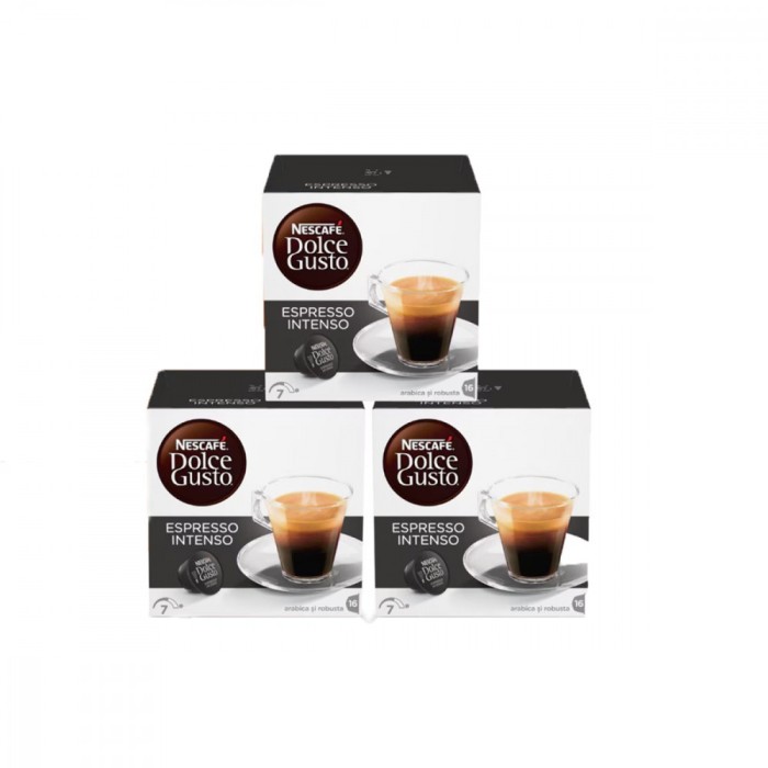Set 3 x Capsule Nescafe Dolce Gusto Espresso Intenso, 48 capsule, 336g