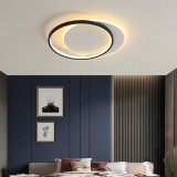 Lustra LED cu telecomanda CHIARA 76W, 3 Cercuri, lumina Rece/Calda/Neutra, Dimabila, Negru ModernLight Concept