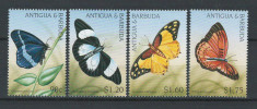 Antigua &amp;amp; Barbuda 1997 Mi 2471-74 - MNH, nestampilat - Fluturi, insecte foto