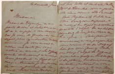 Scrisori autografe semnate:MărgăritaMiller-Verghy, de la Paris la București