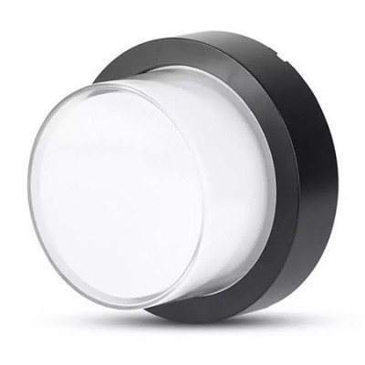 Lampa led 12w ip65 4000k alb neutru - negru foto