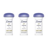Set 3x Deodorant stick crema Dove Original, 50 ml