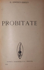 PROBITATE - G . IONESCU - SISESTI foto