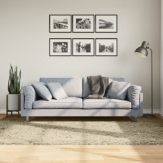 vidaXL Covor pufos &quot;PAMPLONA&quot; cu fire &icirc;nalte, auriu modern, 160x230 cm