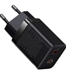 INCARCATOR retea Baseus Super Si Pro, Quick Charge 30W, 1 x USB 5V/3A, 1 x USB Type-C 5V/3A, negru &quot;CCSUPP-E01&quot; (timbru verde 0.18 lei) - 695315620634