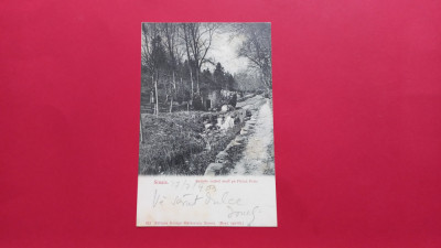 Prahova Sinaia Moara apa Water mill Paraul Peles 1903 foto