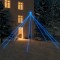 Pom de Crăciun LED Interior Exterior 800 LED-uri Albastru 5 m