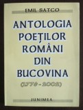 Emil Satco dedicație - Antologia poeților rom&acirc;ni din Bucovina 1775-2002
