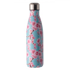 Termos din inox, model floral, capac cu filet, capacitate 500 ml foto