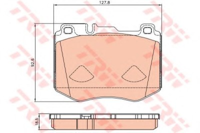 Set placute frana,frana disc MERCEDES C-CLASS (W205) (2013 - 2016) TRW GDB2081 foto