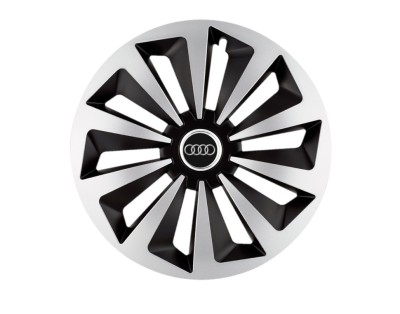 Set 4 capace roti Fox Gri-Negru R15 pentru gama auto Audi foto
