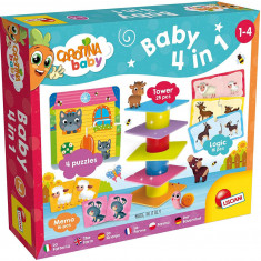 Joc de logica 4 in 1 - Animalute jucause PlayLearn Toys