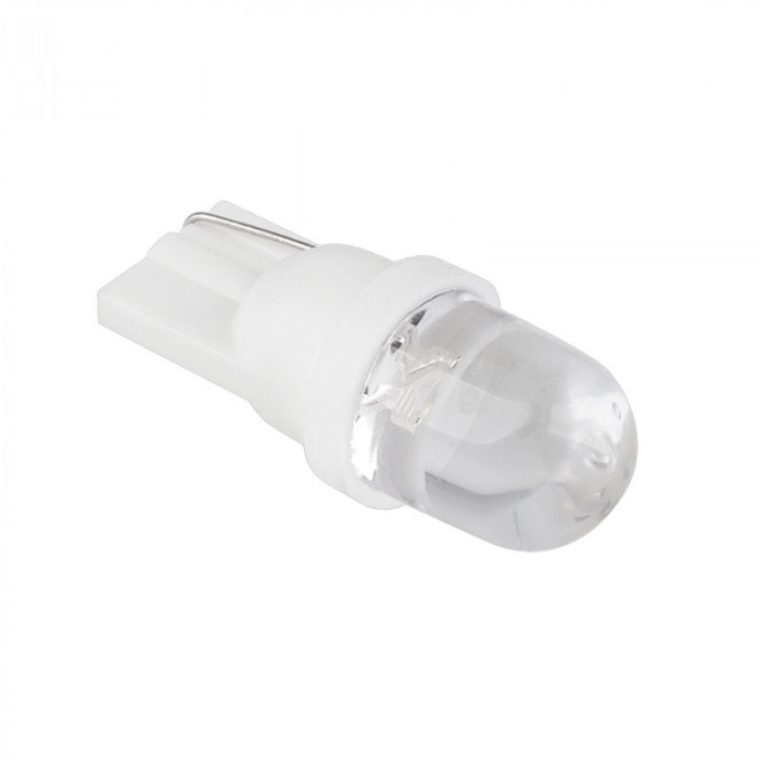 Led bec T10 1Fx10mm alb rece