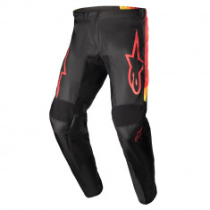 Pantaloni Moto Alpinestars 2023 Fluid Corsa Pants, Negru/Portocaliu, Marime 30