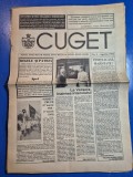 ziarul cuget aprilie 1992 - rezistenta din muntii fagarasului - haiducii muscelului