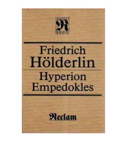 Friedrich Holderlin - Hyperion Empedokles - 105898